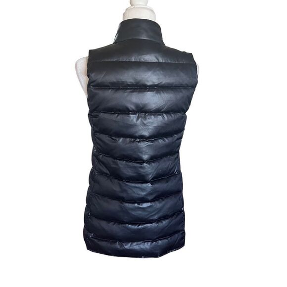 Roots Canada black down feather zip puffer vest warm xs - Picture 2 of 5